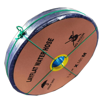 Lightweight Blue PVC Lay Flat Hose for Agricultural Irrigation and Firefighting