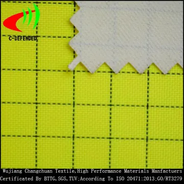 anti-static fabric with fire protection coating for fireman uniform