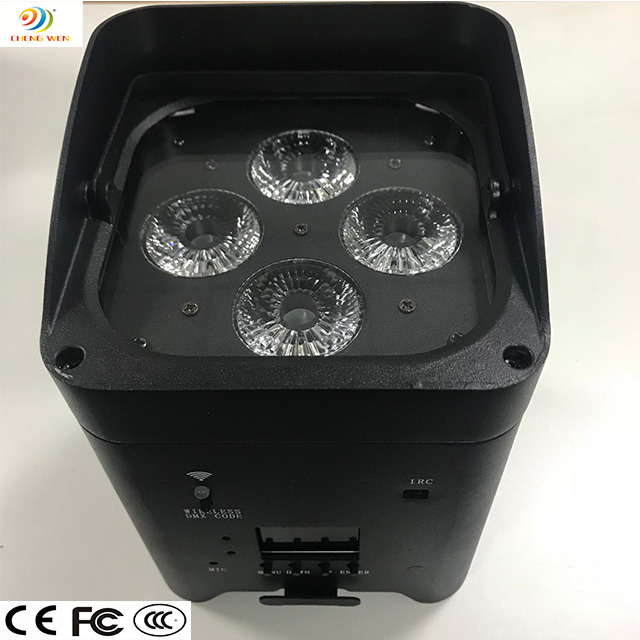 PAR LEV LED LED sem fio 4x18w par luz par