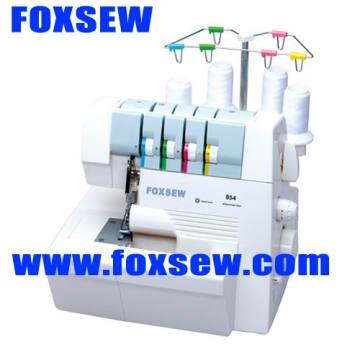 Máquina de coser doméstica Overlock de 4 hilos