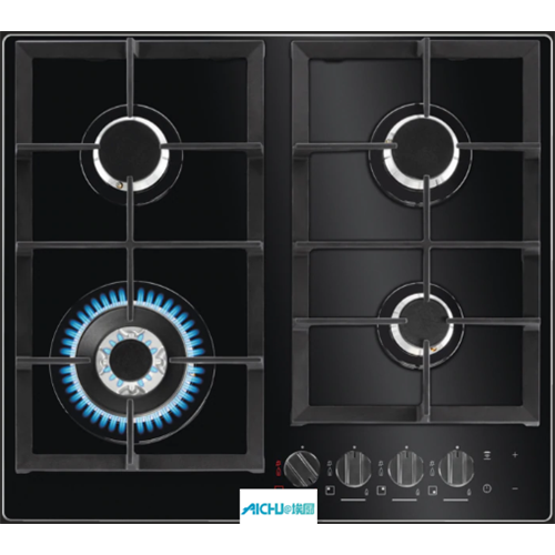 China AEG Gas On Glass Hob Built-In 4 Burner Factory