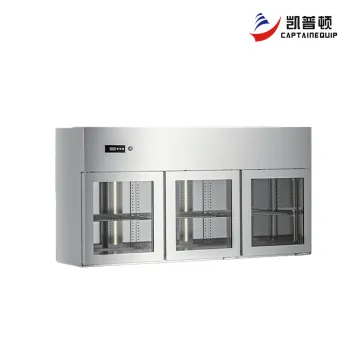 Wall-Mounted Three-Door Display Refrigerator