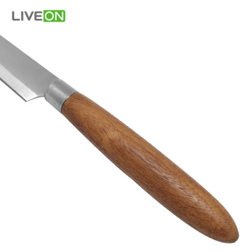 Cuchillo de filete de la manija de la forma redonda 4Pcs