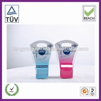 clear shampoo packaging box