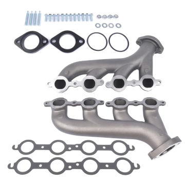 LS Swap Cast Iron Exhaust Manifold Header Compatible with Chevy LS1 LS2 LS3 4.8L 5.3L 6.0L