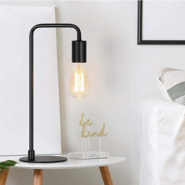 Moderne Luxus Black Metal Edison Desk Lampe für Wohnheim oder Büro