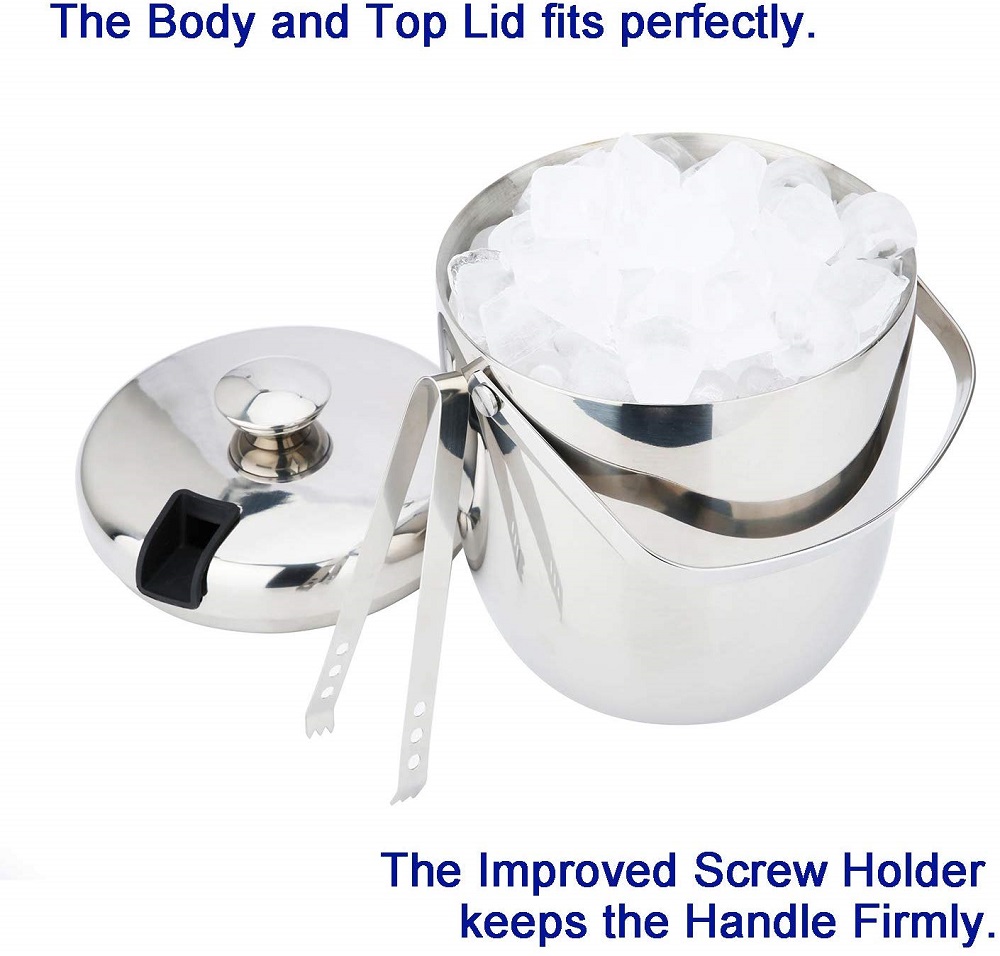 Custom Insulated Stainless Steel Ice Bucket