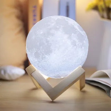 8cm Dual Color Changing Moon Night Light