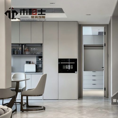Gabinete de cocina empotrado personalizado