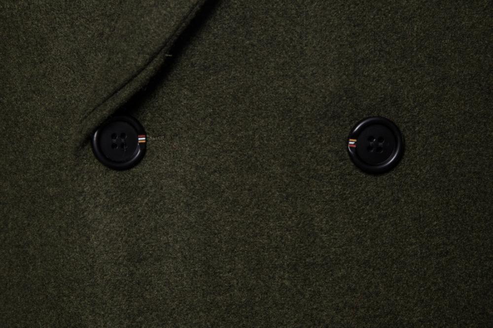 Wool Coat Mens Double Breasted