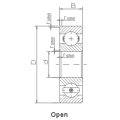 deep thin-walled groove ball bearings SS6801