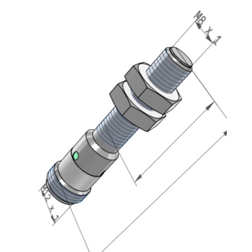 Baumer IFRM08 -Sensor, induktiver Näheschalter