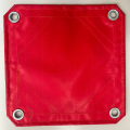 Lienzo impermeable de doble cara resistente al desgaste rojo