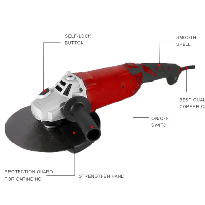 KZC 110 240V 7 Inch Powerbuilt 9" Angle Grinder 2000W - Grinders China