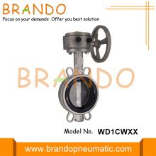 Stainless Steel Wheel Worm Gear Wafer Butterfly Valve