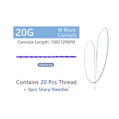 Fishbone Line (Double Needle)--Thread Lift