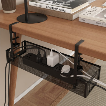 Metal Mesh Cable Management Tray for Under Desk Wire Organization