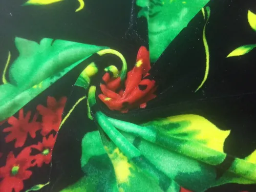 Top Grade 100%Polyester Printed Micro Velvet 5000 Fabric Middle East Keqiao Supplier