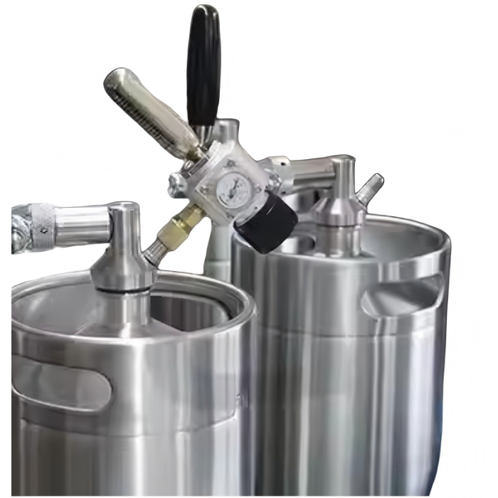Robustes Bierfass aus Edelstahl für das Heimbrauen