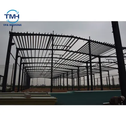 Prefabricated low price structural steel building warehouse light steel structures