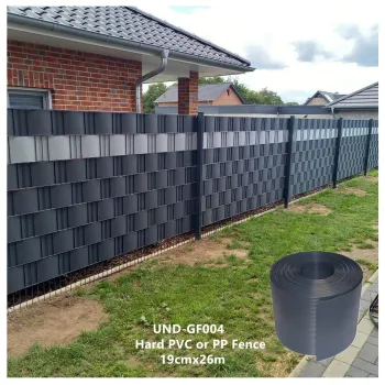Easy Installation 19cm x 26m PP Privacy Hard PVC Strip Screen for Garden Fencing