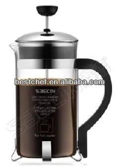 new style Coffee maker / Herbal tea jug stainless steel andglass