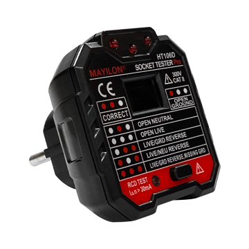 AC DC 110V 220V Wall Socket Tester - HT105 High Quality Cheap Price Socket Plug Tester