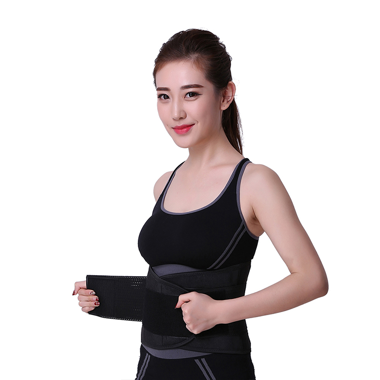 black and white customized logo fashion women waist training belt