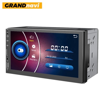GRANDnavi Universal 7 Inch 2 DIN Car Radio with Mirror Link, GPS Navigation, and CarPlay