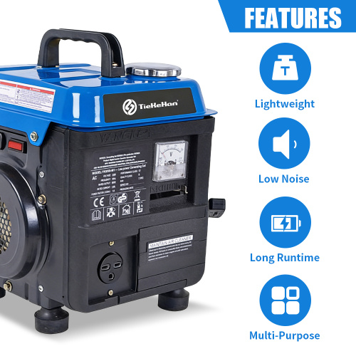 Generador inversor de gasolina portátil de 800 W