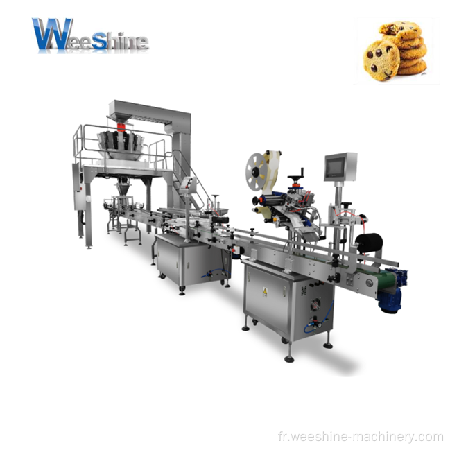 Machine de remplissage de pesée automatique pour noix de sucre