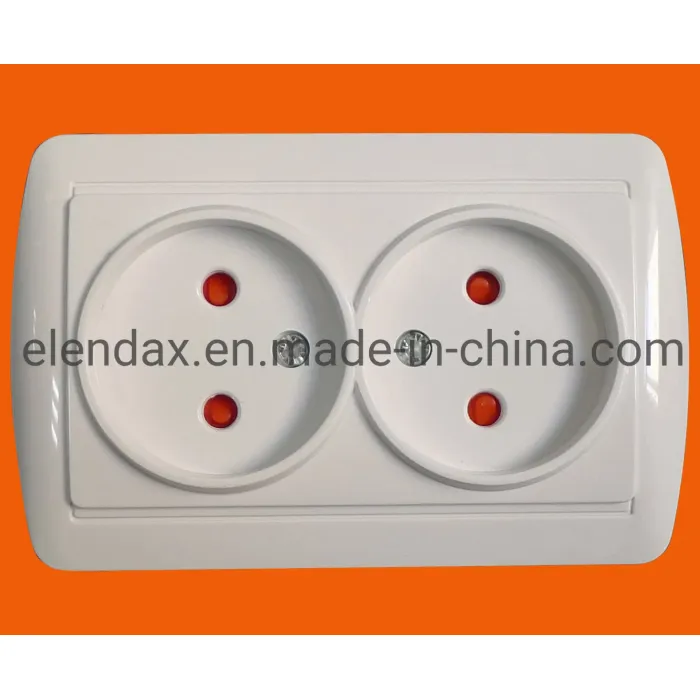 Soket Terpasang di Dinding Std Jerman Tanpa Bumi S8009