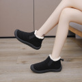 Short tube plush and thick snow boots