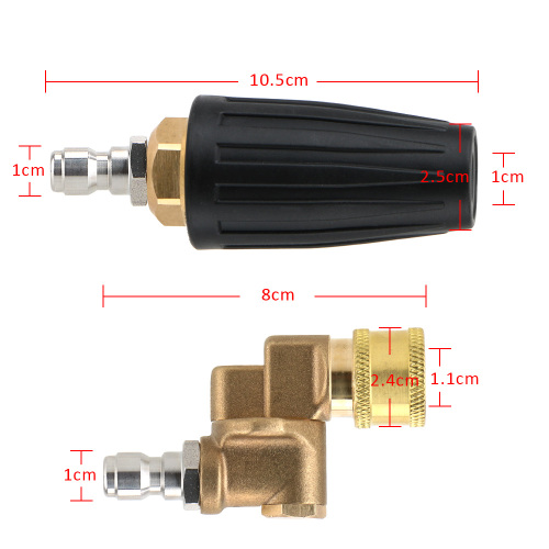 Autoreinigung Turbo -Düsensprühgerät für schnelle Stecker