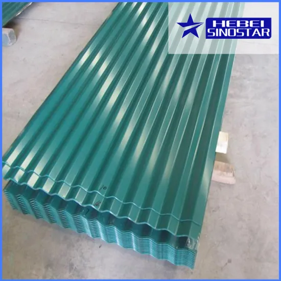 pre-painted corrugated steel metal sheets/plates for roofing material