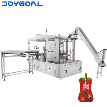 Automatic Spout Pouch Filling and Capping Machine for Liquid Products