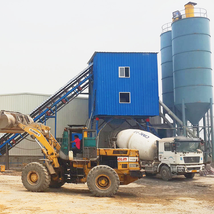 Fixed construction mini mix concrete batching plants