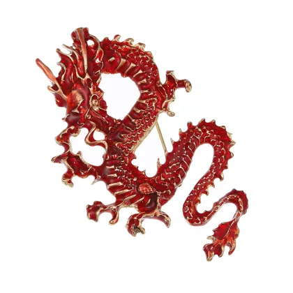 4-Color Pride Dragon Brooch Pin - Enamel Flying Dragon Brooch for Women & Unisex, Perfect as a Party or Casual Gift