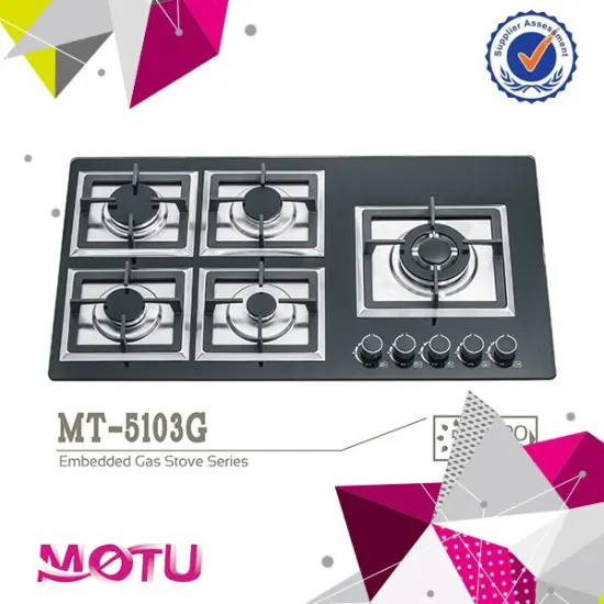 electric hot plate glass panel gas cooker part with 5 burner