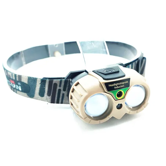 Led Rechargeable Induction High Lumen 800lm Plastic Headlights for Camping