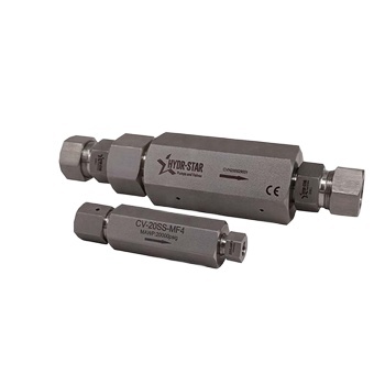 Hydr-Star 316 Stainless Steel Tekanan Tinggi Injap Periksa 1/4 '', 3/8 '', 9/16 '' 60000 psi
