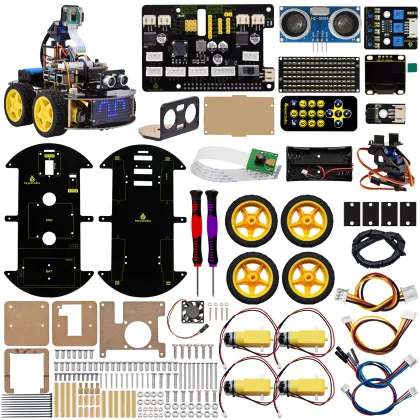 Keyestudio Raspberry Pi 4B Smart Car Robot Kit for Raspberry Pi 4GB/8GB