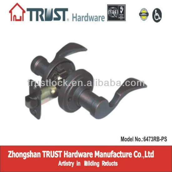 6473RB-PS:TRUST ANSI Grade 3 Tubular Lever Lock for Passage