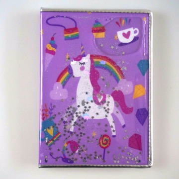 CUADERNO DE GLITTER LIQUIDO UNICORN-0