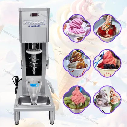 Mini Tabletop Dragon Fruit Ice Cream Maker Blender Machine