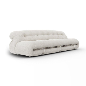 Customized Luxury White Boucle Sofa Manufacturers Near Me for Bedroom and Living Room