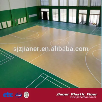 plastic basketball floor