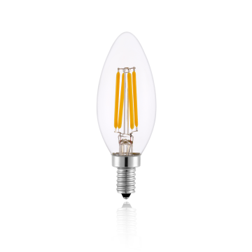 Worbest Indoor Lighting E12 Base Candelabra C35 LED Filament Bulb - Dimmable, 2700K-5000K CCT, 3-Year Warranty
