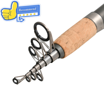 TOP A CORCH A PROBA DE CORCHA Varilla telescópica Fast Action - Varilla portátil en blanco de carbono de 2.1M a 3.6m 24T