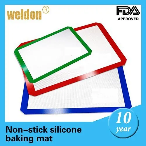 Non-Stick Silicone Baking Mat Sets - 2 pk, 16 1/2" x 11 5/8" - Perfect Size Baking Sheet Mat